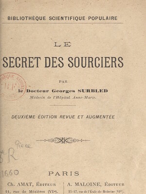 cover image of Le secret des sourciers